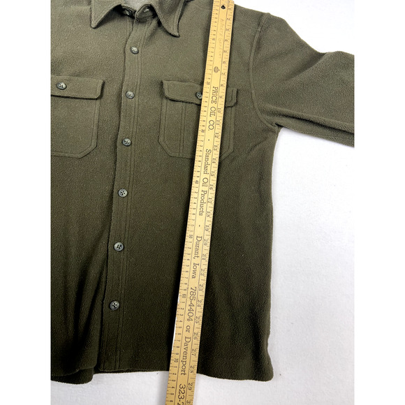 Axis Shirt Jacket M Green‎ Button Up Long Sleeve Fleece Gorpcore - Picture 3 of 7